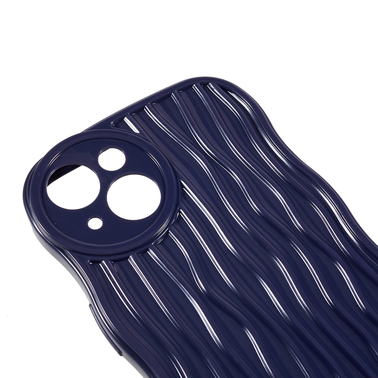 Anti-Drop Phone Case for iPhone 14 Wavy Edge Soft TPU Cover Protective Phone Shell