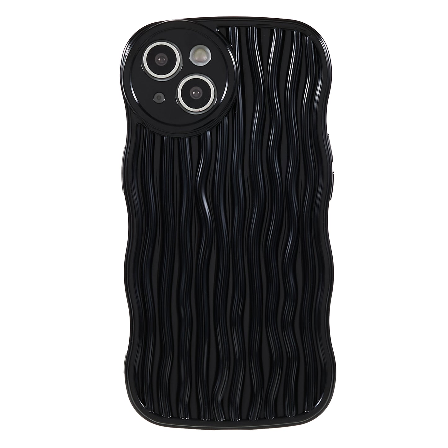 Anti-Drop Phone Case for iPhone 14 Wavy Edge Soft TPU Cover Protective Phone Shell