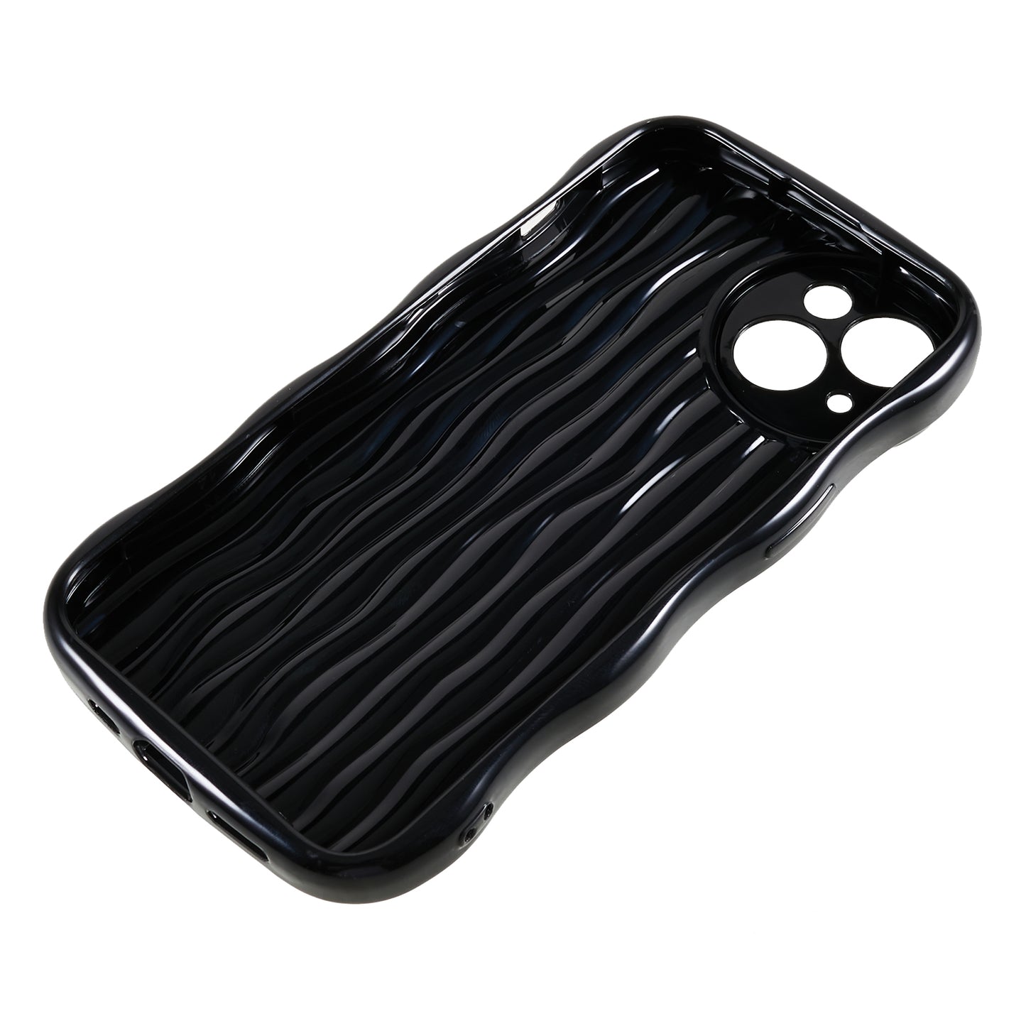 Anti-Drop Phone Case for iPhone 14 Wavy Edge Soft TPU Cover Protective Phone Shell