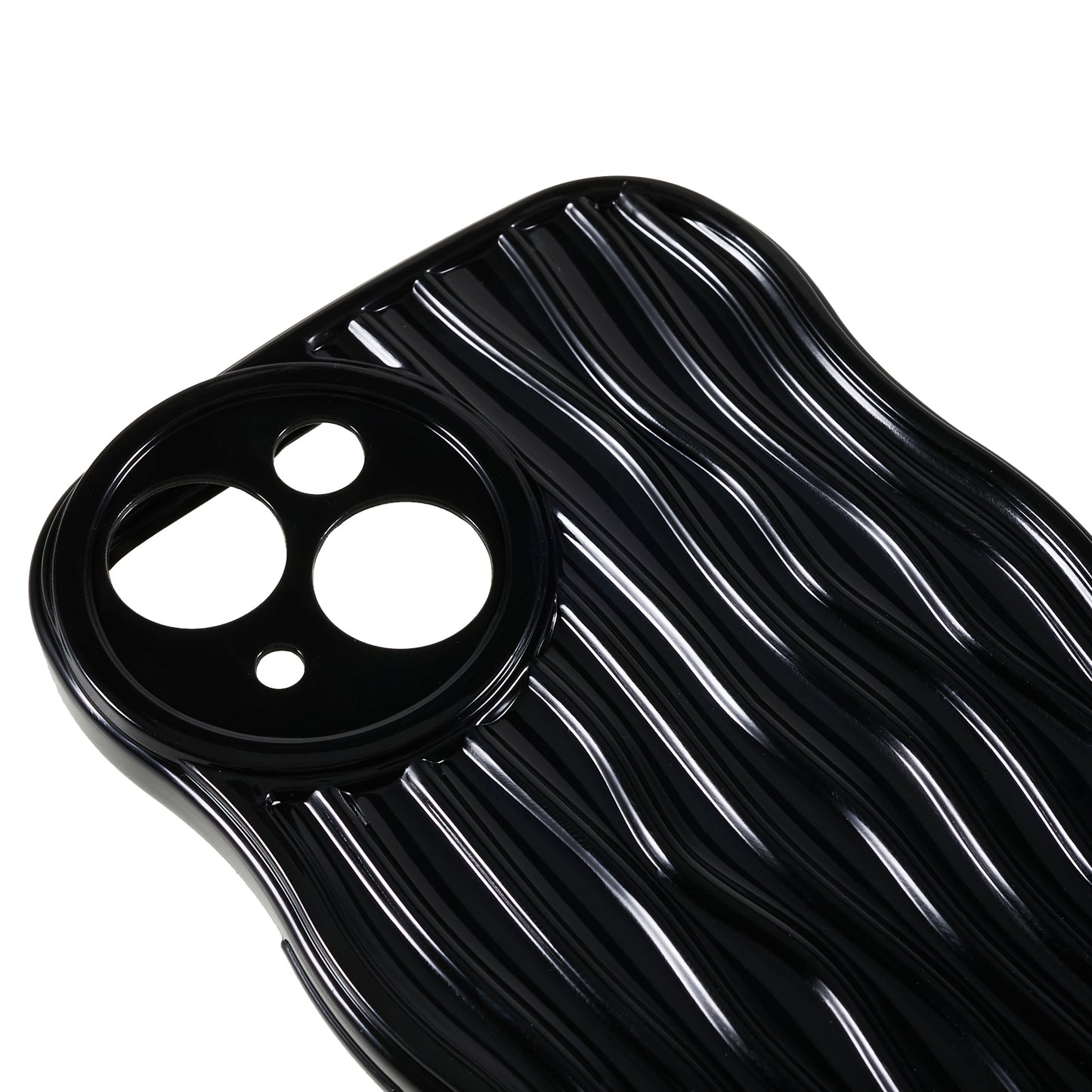 Anti-Drop Phone Case for iPhone 14 Wavy Edge Soft TPU Cover Protective Phone Shell