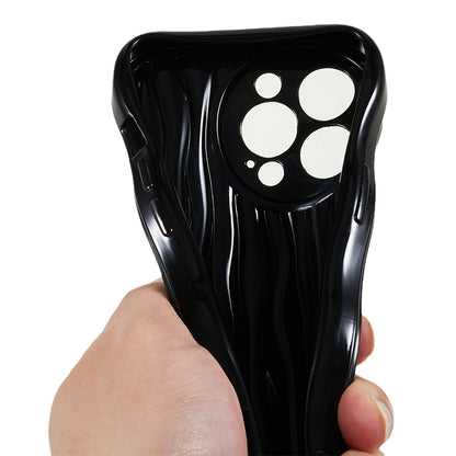 Phone TPU Case for iPhone 13 Pro , Wavy Edge Anti-drop Cell Phone Cover
