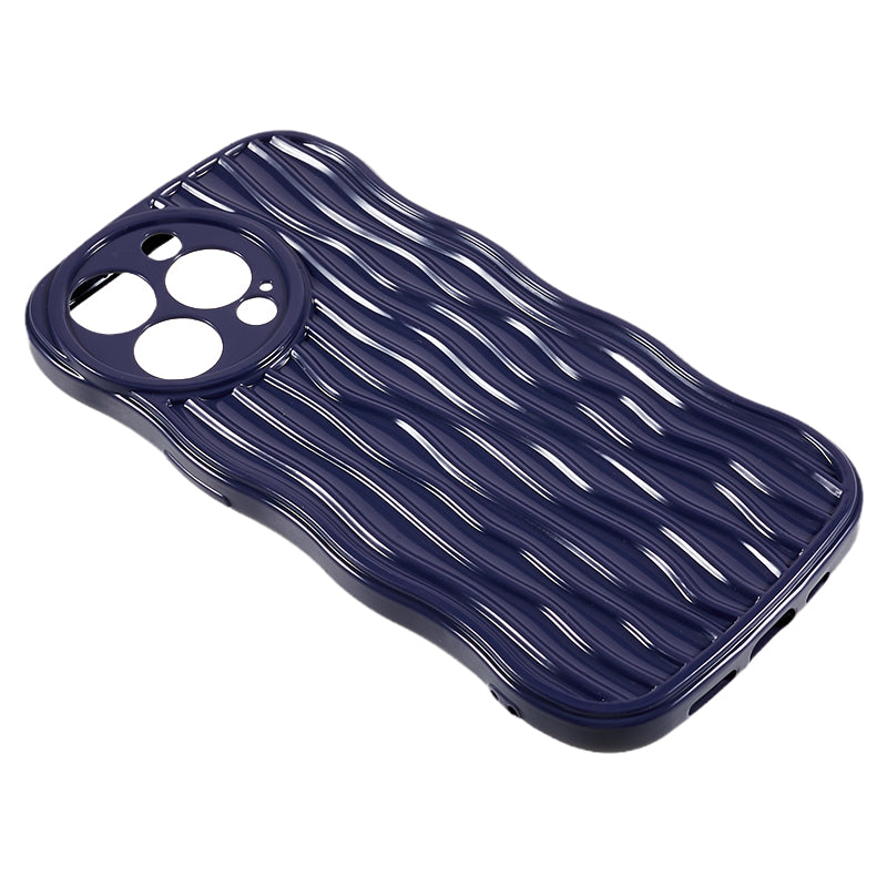 Phone TPU Case for iPhone 13 Pro , Wavy Edge Anti-drop Cell Phone Cover