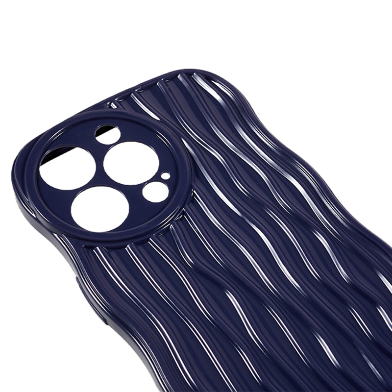 Phone TPU Case for iPhone 13 Pro , Wavy Edge Anti-drop Cell Phone Cover
