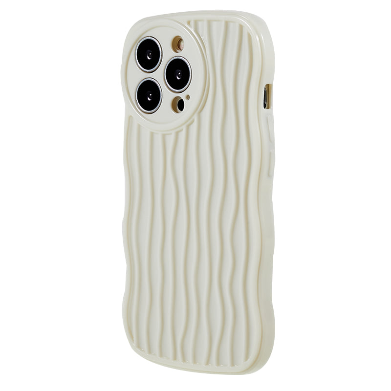 Phone TPU Case for iPhone 13 Pro , Wavy Edge Anti-drop Cell Phone Cover