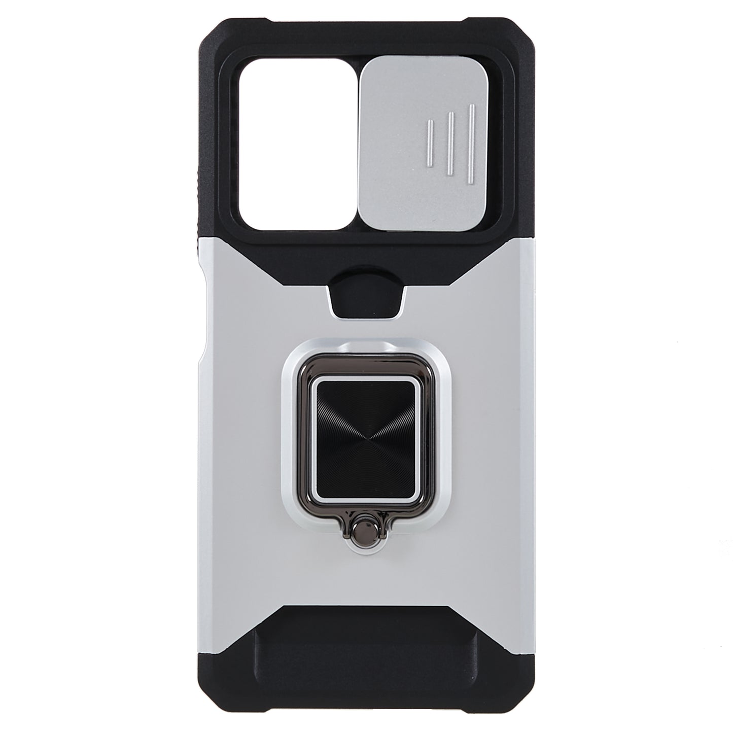PC+TPU Phone Case for Xiaomi Redmi Note 12 Pro 5G / Note 12 Pro Speed 5G / Poco X5 Pro 5G , Lens Protection Kickstand Back Cover with Card Holder