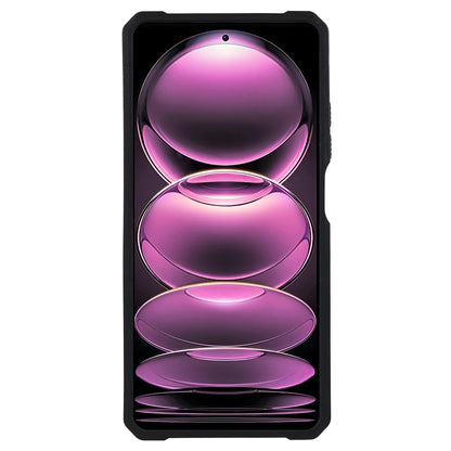 PC+TPU Phone Case for Xiaomi Redmi Note 12 Pro 5G / Note 12 Pro Speed 5G / Poco X5 Pro 5G , Lens Protection Kickstand Back Cover with Card Holder