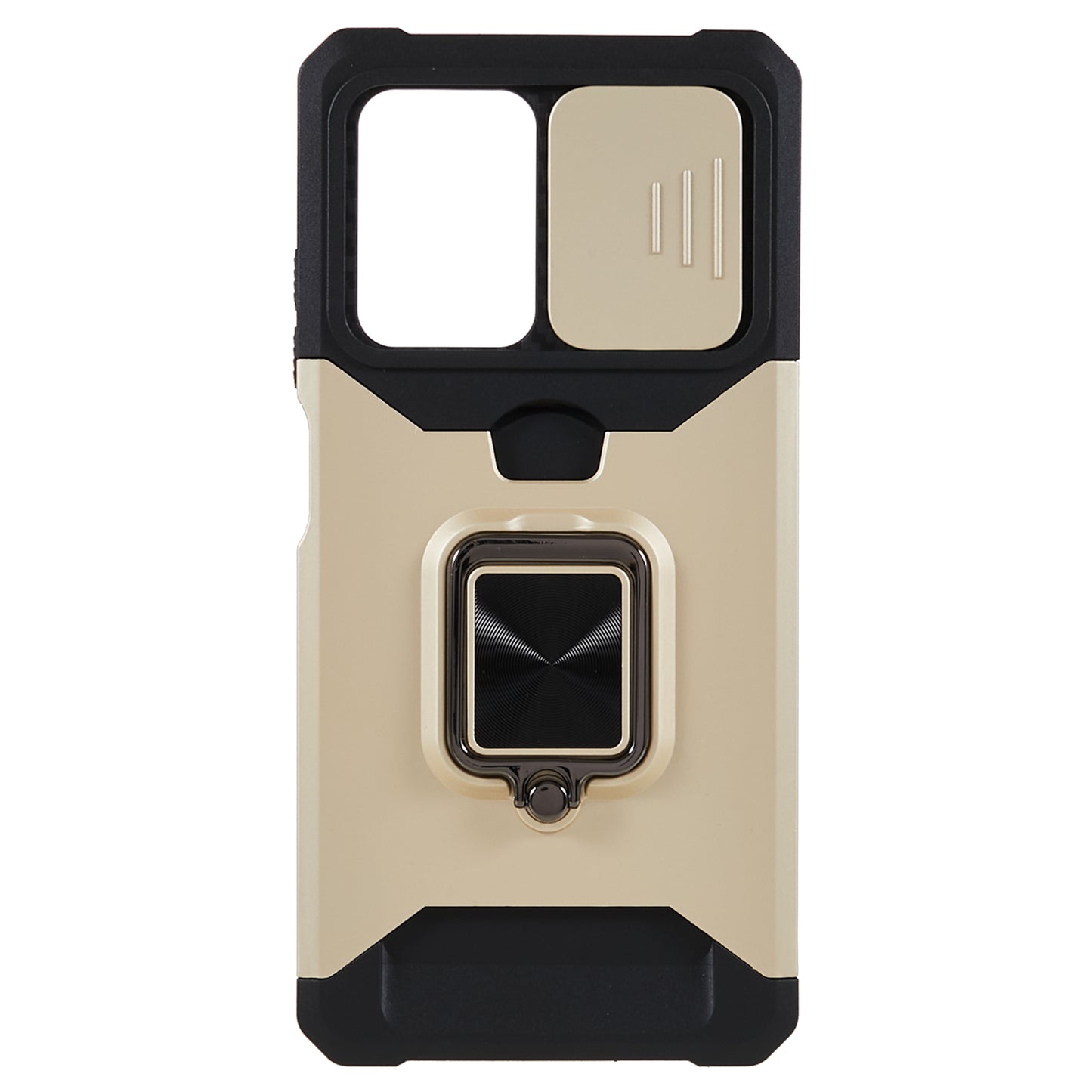 PC+TPU Phone Case for Xiaomi Redmi Note 12 Pro 5G / Note 12 Pro Speed 5G / Poco X5 Pro 5G , Lens Protection Kickstand Back Cover with Card Holder