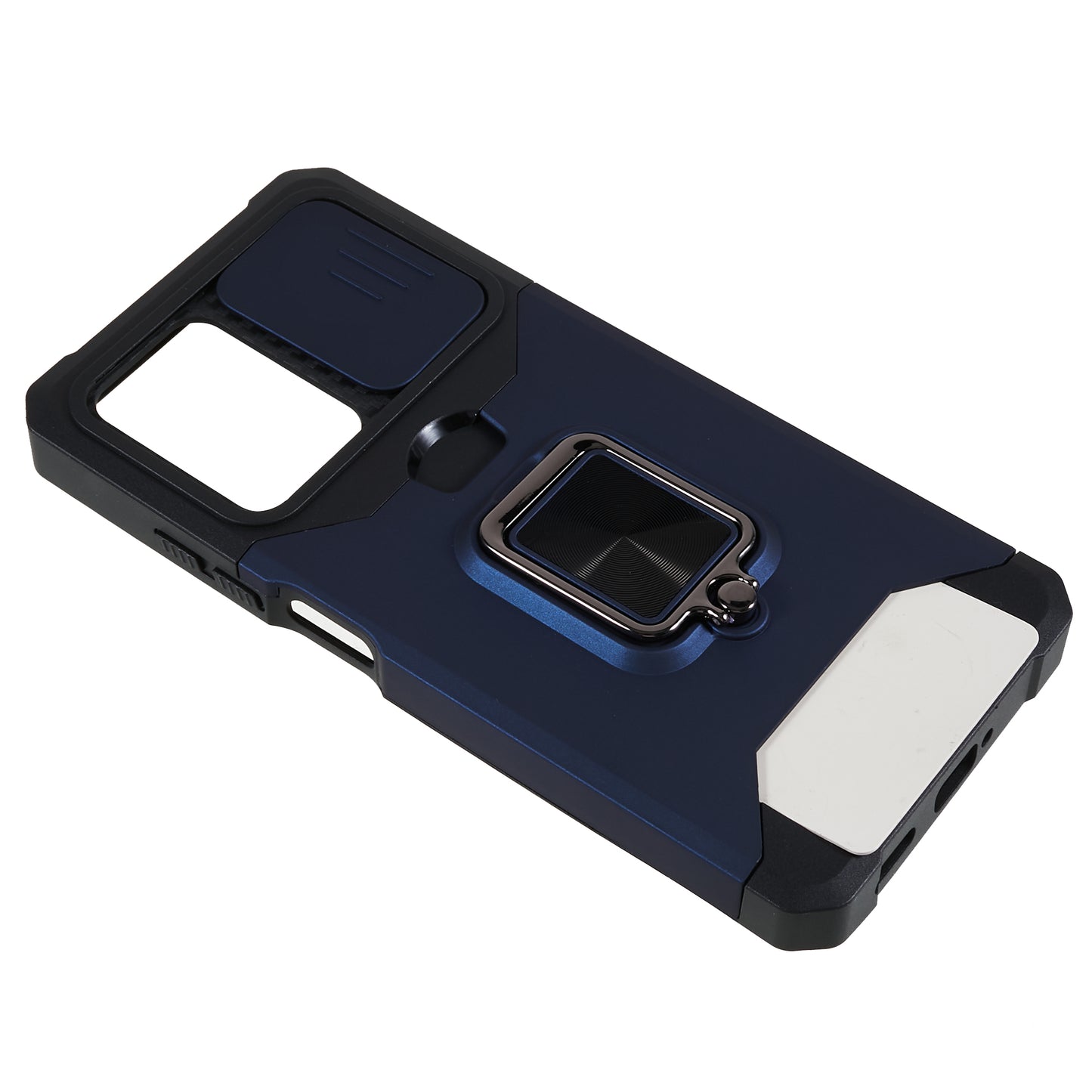 PC+TPU Phone Case for Xiaomi Redmi Note 12 Pro 5G / Note 12 Pro Speed 5G / Poco X5 Pro 5G , Lens Protection Kickstand Back Cover with Card Holder