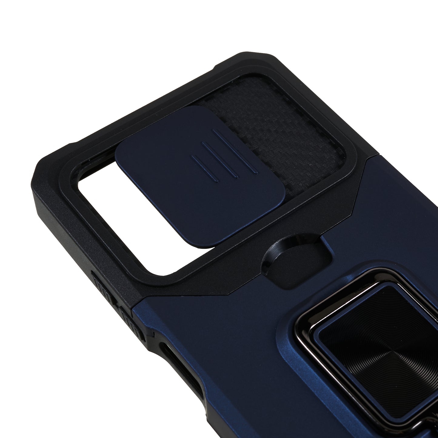 PC+TPU Phone Case for Xiaomi Redmi Note 12 Pro 5G / Note 12 Pro Speed 5G / Poco X5 Pro 5G , Lens Protection Kickstand Back Cover with Card Holder