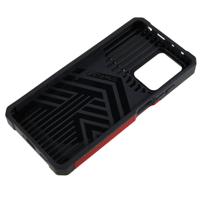 PC+TPU Phone Case for Xiaomi Redmi Note 12 Pro 5G / Note 12 Pro Speed 5G / Poco X5 Pro 5G , Lens Protection Kickstand Back Cover with Card Holder