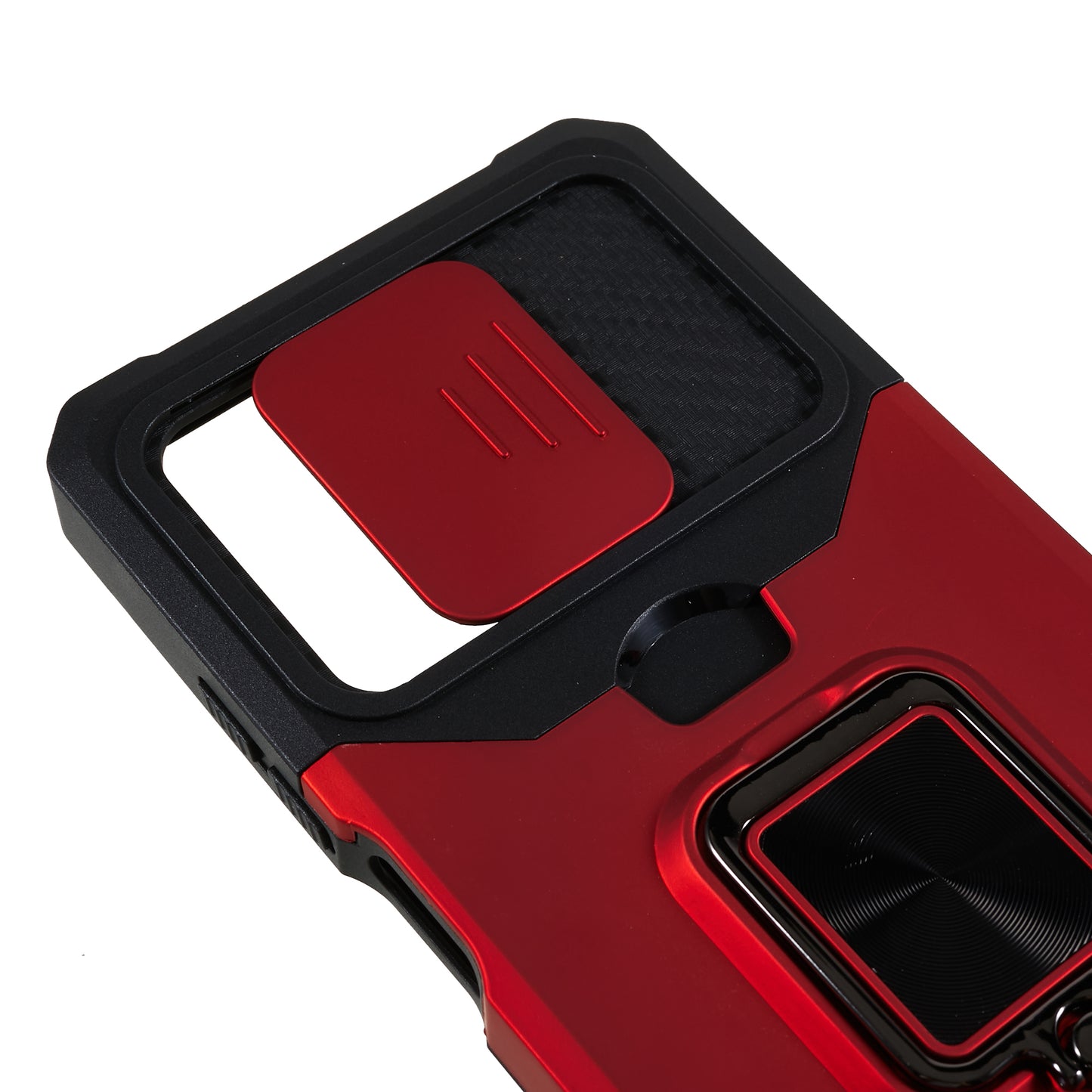 PC+TPU Phone Case for Xiaomi Redmi Note 12 Pro 5G / Note 12 Pro Speed 5G / Poco X5 Pro 5G , Lens Protection Kickstand Back Cover with Card Holder