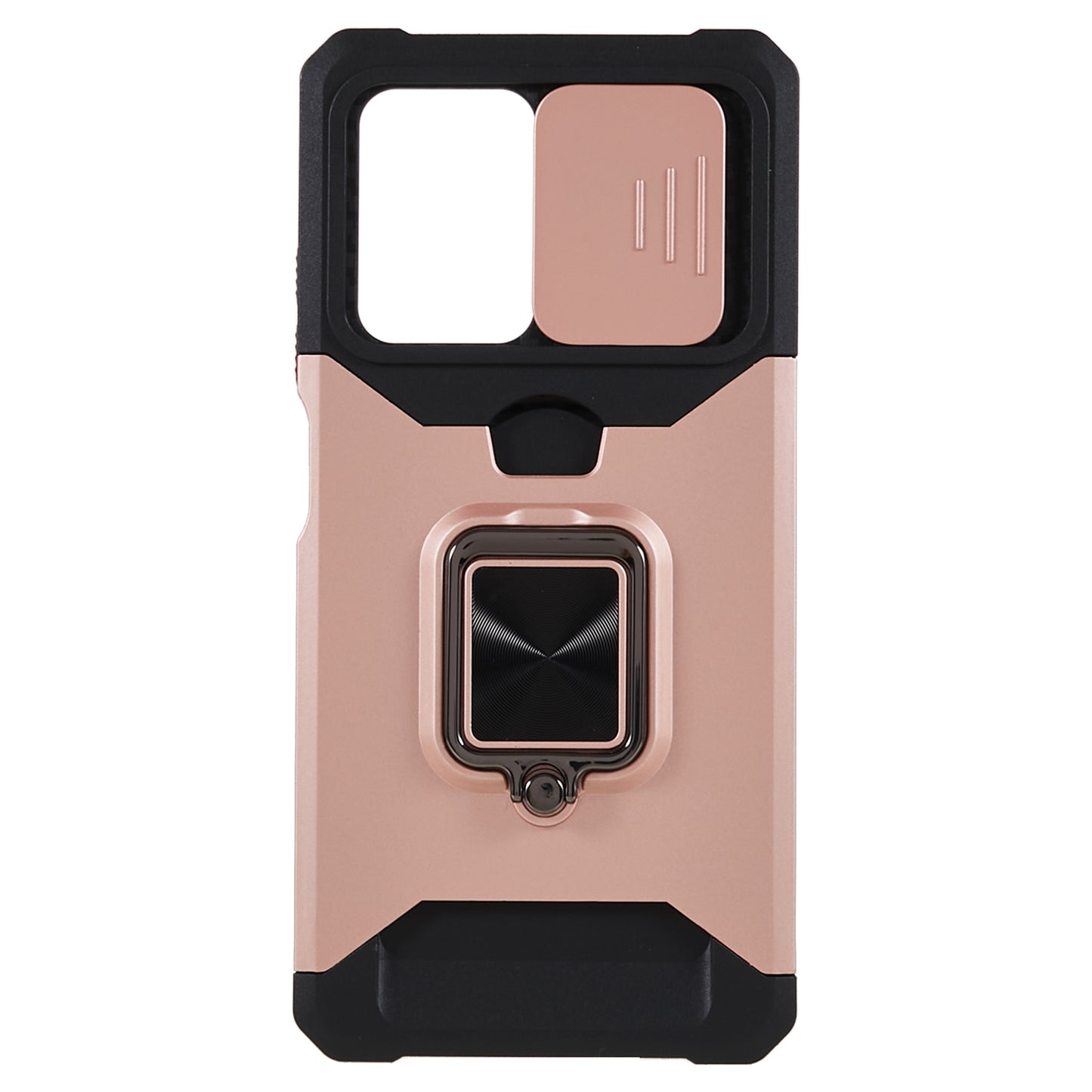 PC+TPU Phone Case for Xiaomi Redmi Note 12 Pro 5G / Note 12 Pro Speed 5G / Poco X5 Pro 5G , Lens Protection Kickstand Back Cover with Card Holder