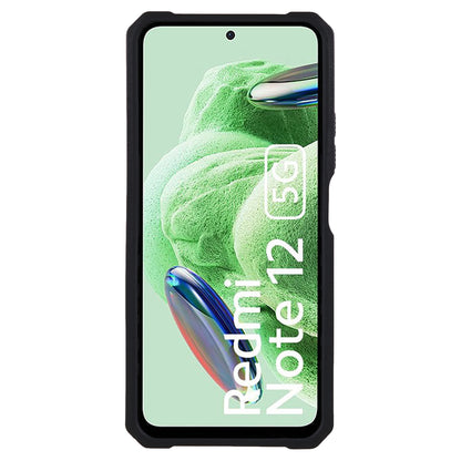 Kickstand Phone Case for Xiaomi Redmi Note 12 5G (China) / (India) / (Global) / Poco X5 5G , PC+TPU Card Holder Phone Cover with Slide Camera Lid