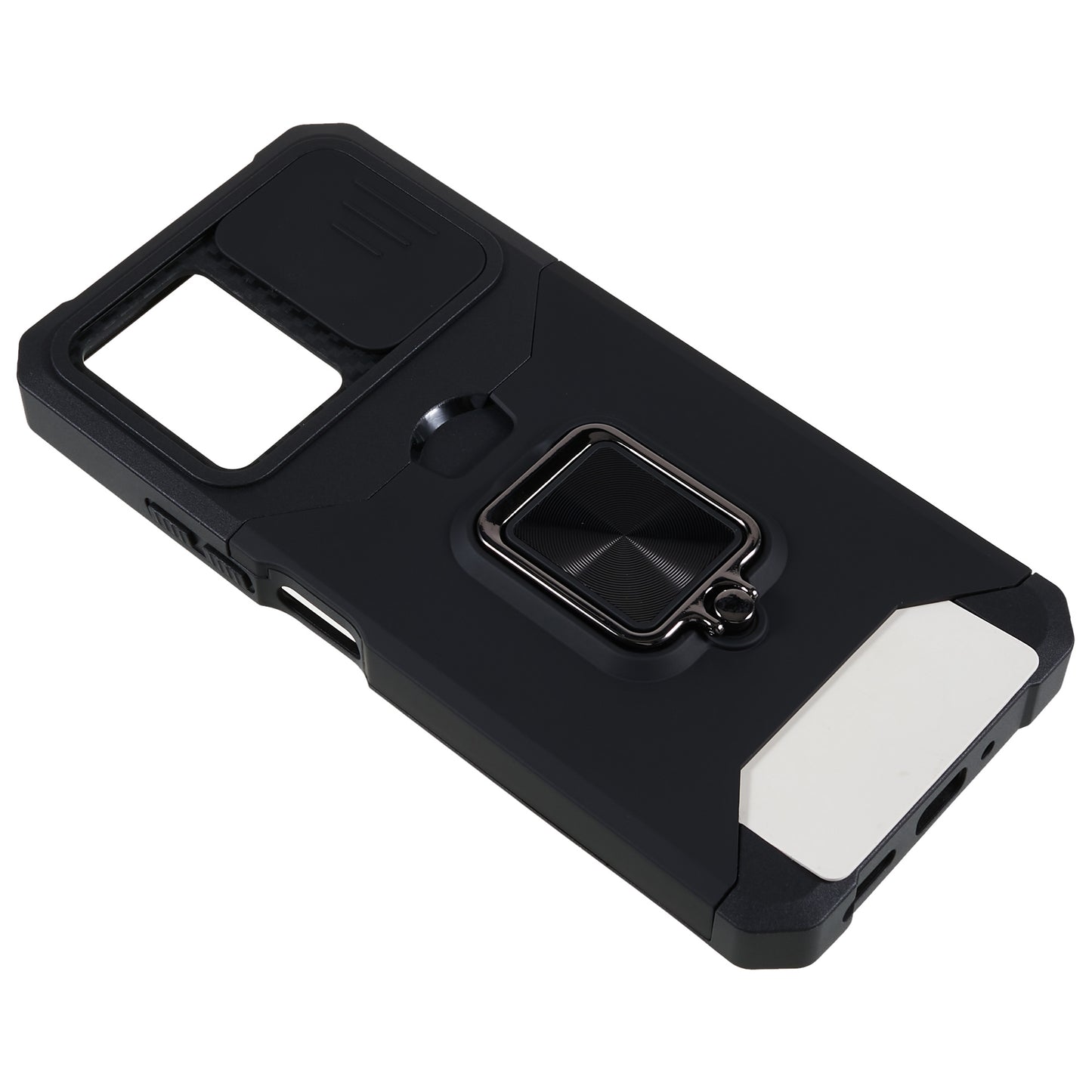 Kickstand Phone Case for Xiaomi Redmi Note 12 5G (China) / (India) / (Global) / Poco X5 5G , PC+TPU Card Holder Phone Cover with Slide Camera Lid