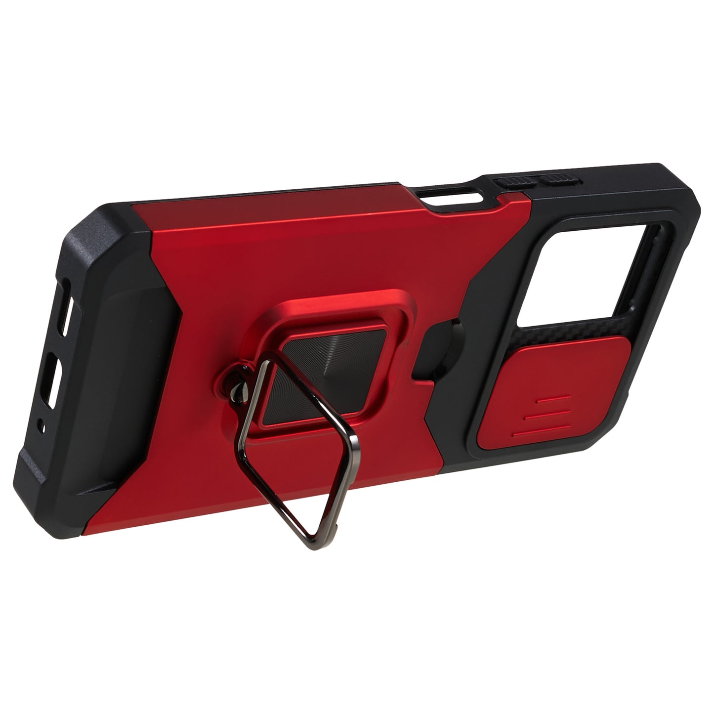 Kickstand Phone Case for Xiaomi Redmi Note 12 5G (China) / (India) / (Global) / Poco X5 5G , PC+TPU Card Holder Phone Cover with Slide Camera Lid