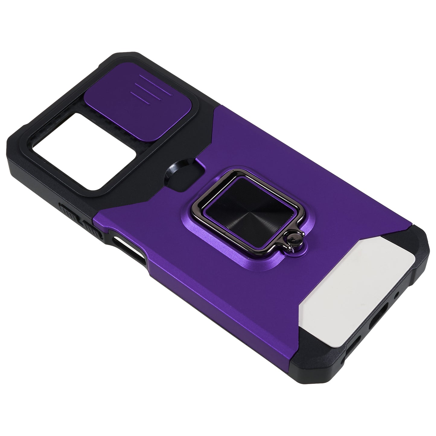 Kickstand Phone Case for Xiaomi Redmi Note 12 5G (China) / (India) / (Global) / Poco X5 5G , PC+TPU Card Holder Phone Cover with Slide Camera Lid