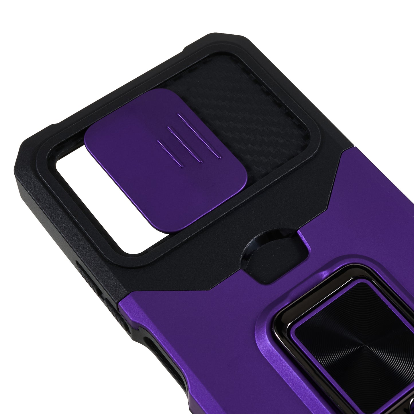 Kickstand Phone Case for Xiaomi Redmi Note 12 5G (China) / (India) / (Global) / Poco X5 5G , PC+TPU Card Holder Phone Cover with Slide Camera Lid