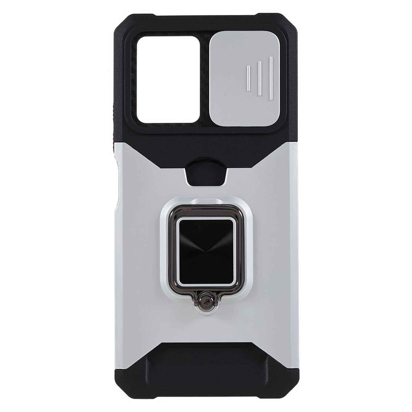 Kickstand Phone Case for Xiaomi Redmi Note 12 5G (China) / (India) / (Global) / Poco X5 5G , PC+TPU Card Holder Phone Cover with Slide Camera Lid