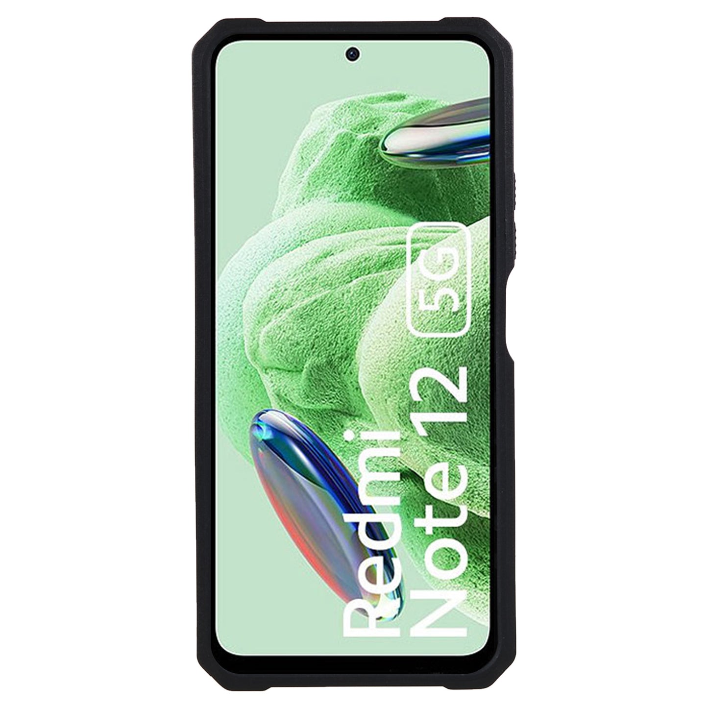 Kickstand Phone Case for Xiaomi Redmi Note 12 5G (China) / (India) / (Global) / Poco X5 5G , PC+TPU Card Holder Phone Cover with Slide Camera Lid