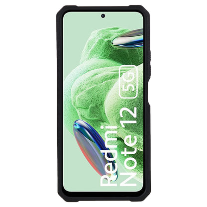 Kickstand Phone Case for Xiaomi Redmi Note 12 5G (China) / (India) / (Global) / Poco X5 5G , PC+TPU Card Holder Phone Cover with Slide Camera Lid