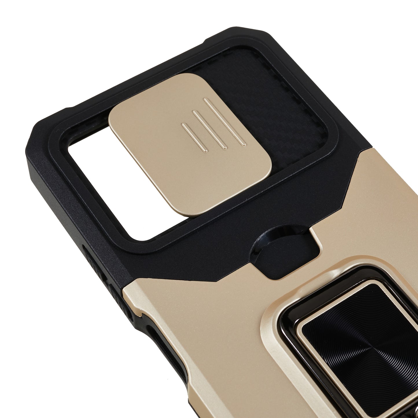 Kickstand Phone Case for Xiaomi Redmi Note 12 5G (China) / (India) / (Global) / Poco X5 5G , PC+TPU Card Holder Phone Cover with Slide Camera Lid