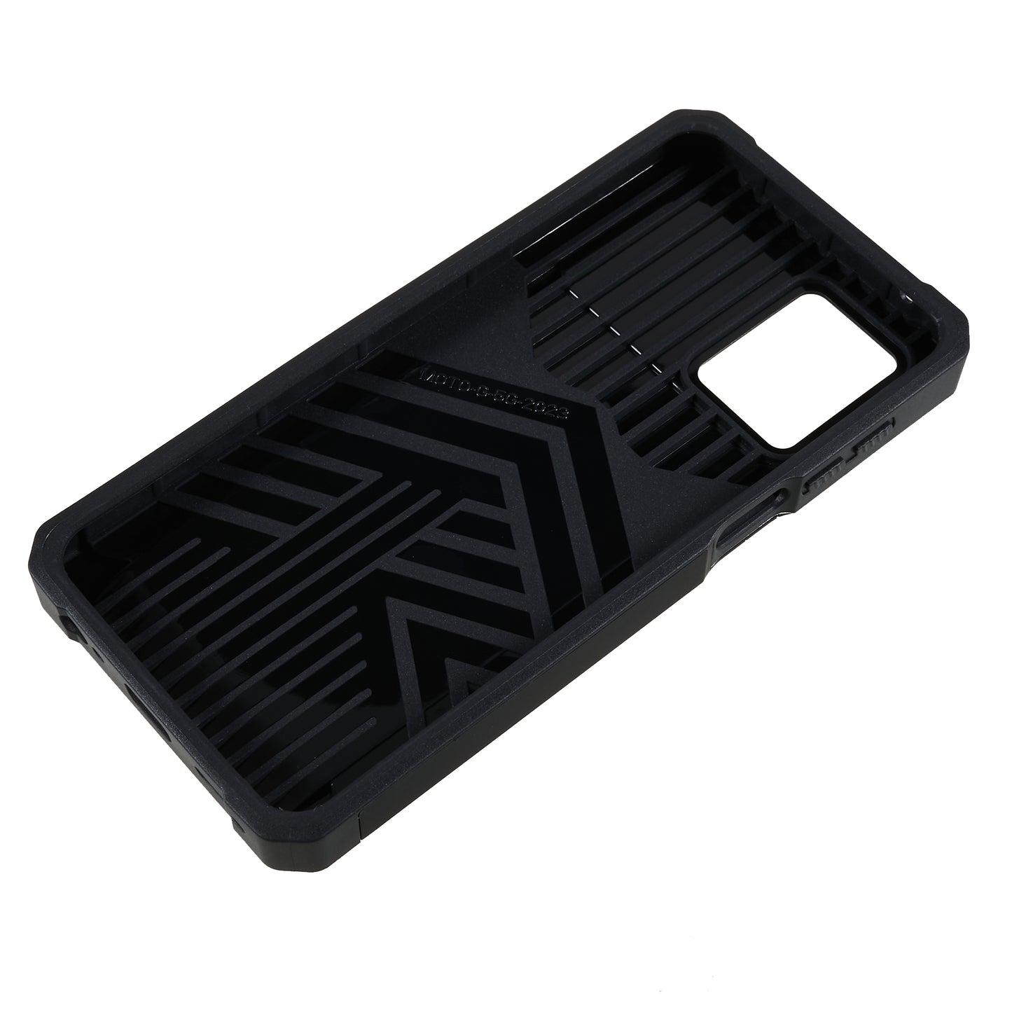 For Motorola Moto G 5G (2023) PC+TPU Card Holder Case Kickstand Anti-Scratch Phone Cover with Slide Camera Lid