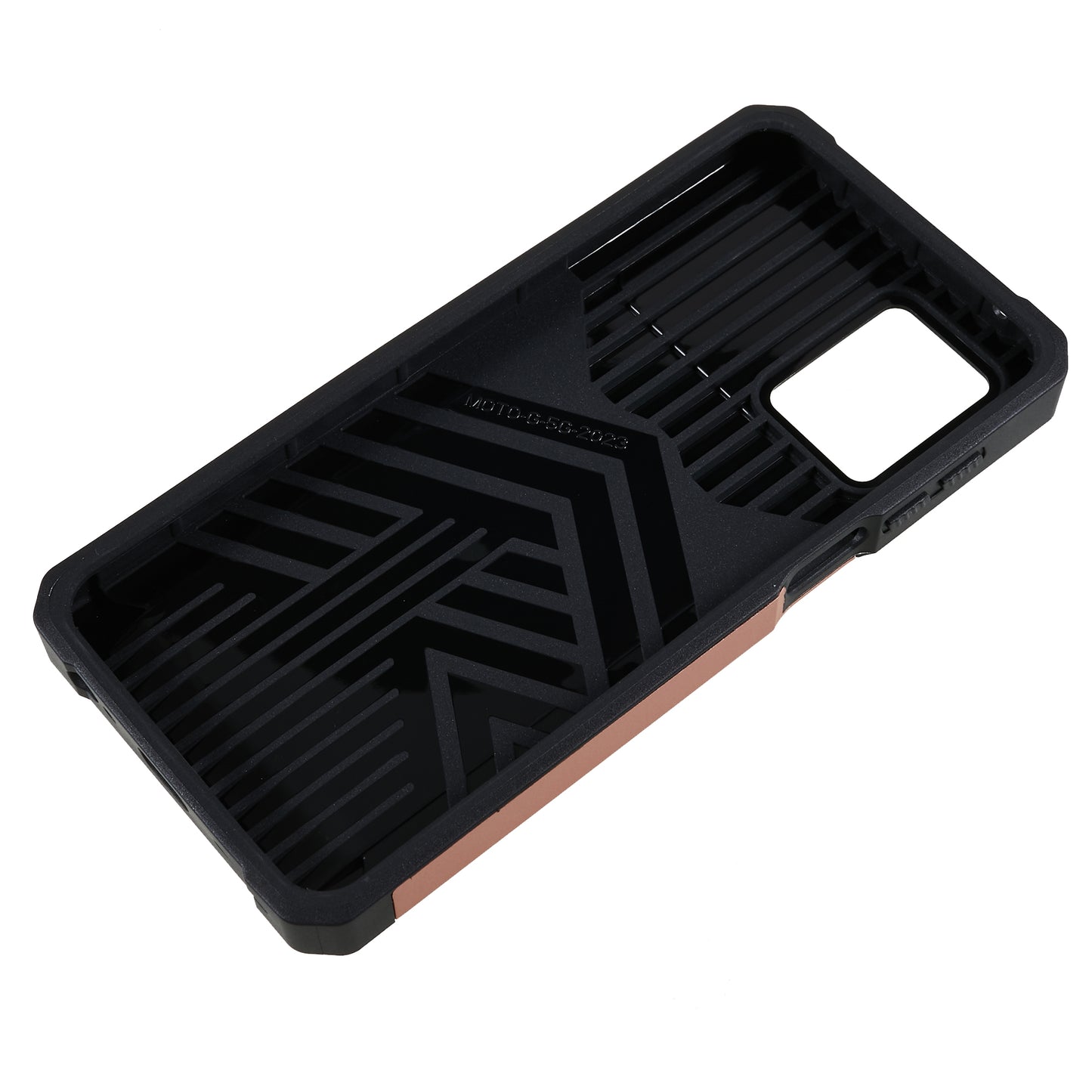For Motorola Moto G 5G (2023) PC+TPU Card Holder Case Kickstand Anti-Scratch Phone Cover with Slide Camera Lid