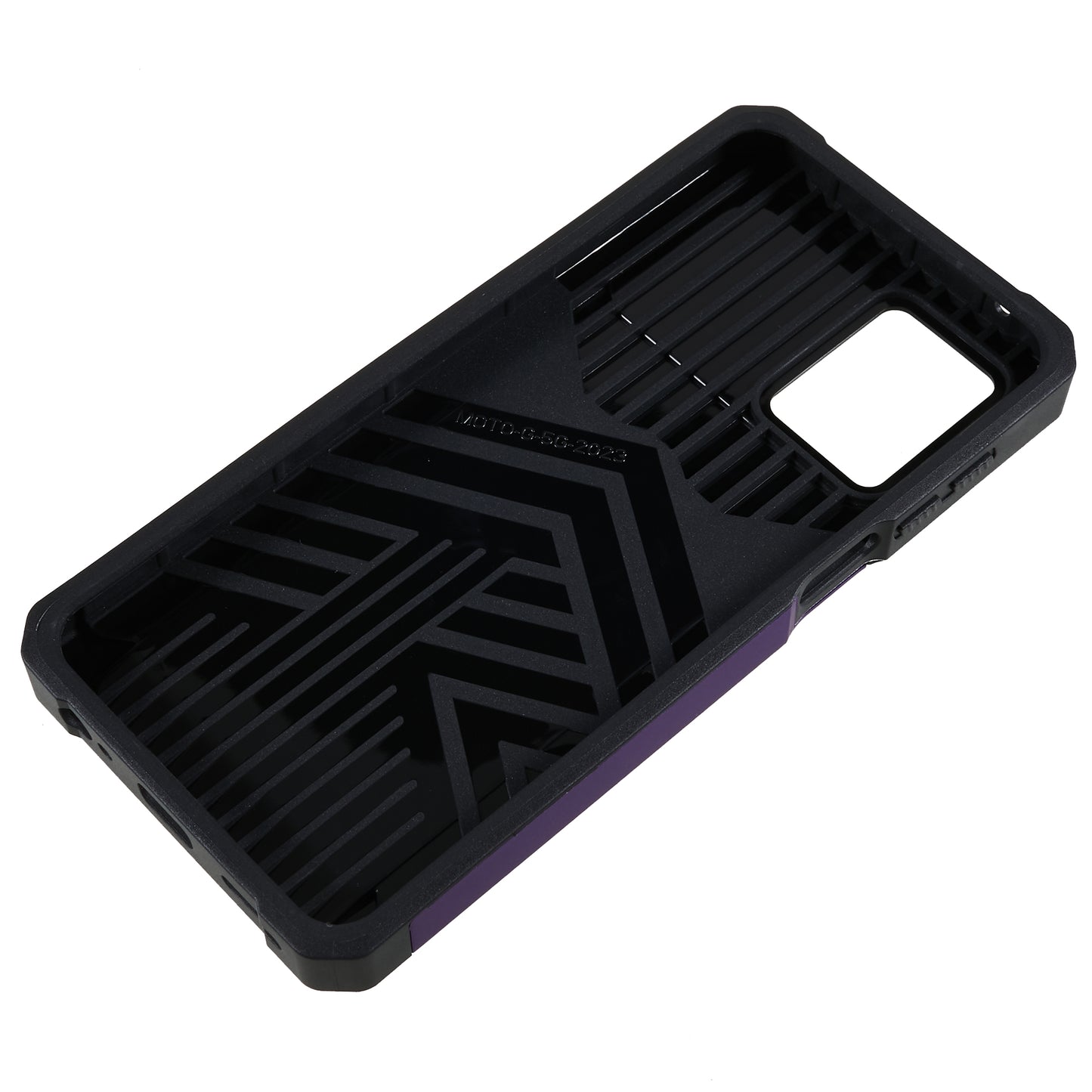 For Motorola Moto G 5G (2023) PC+TPU Card Holder Case Kickstand Anti-Scratch Phone Cover with Slide Camera Lid