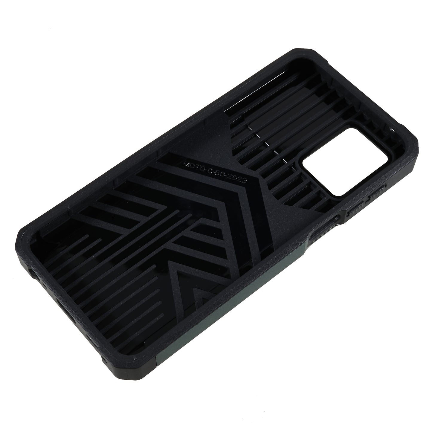 For Motorola Moto G 5G (2023) PC+TPU Card Holder Case Kickstand Anti-Scratch Phone Cover with Slide Camera Lid