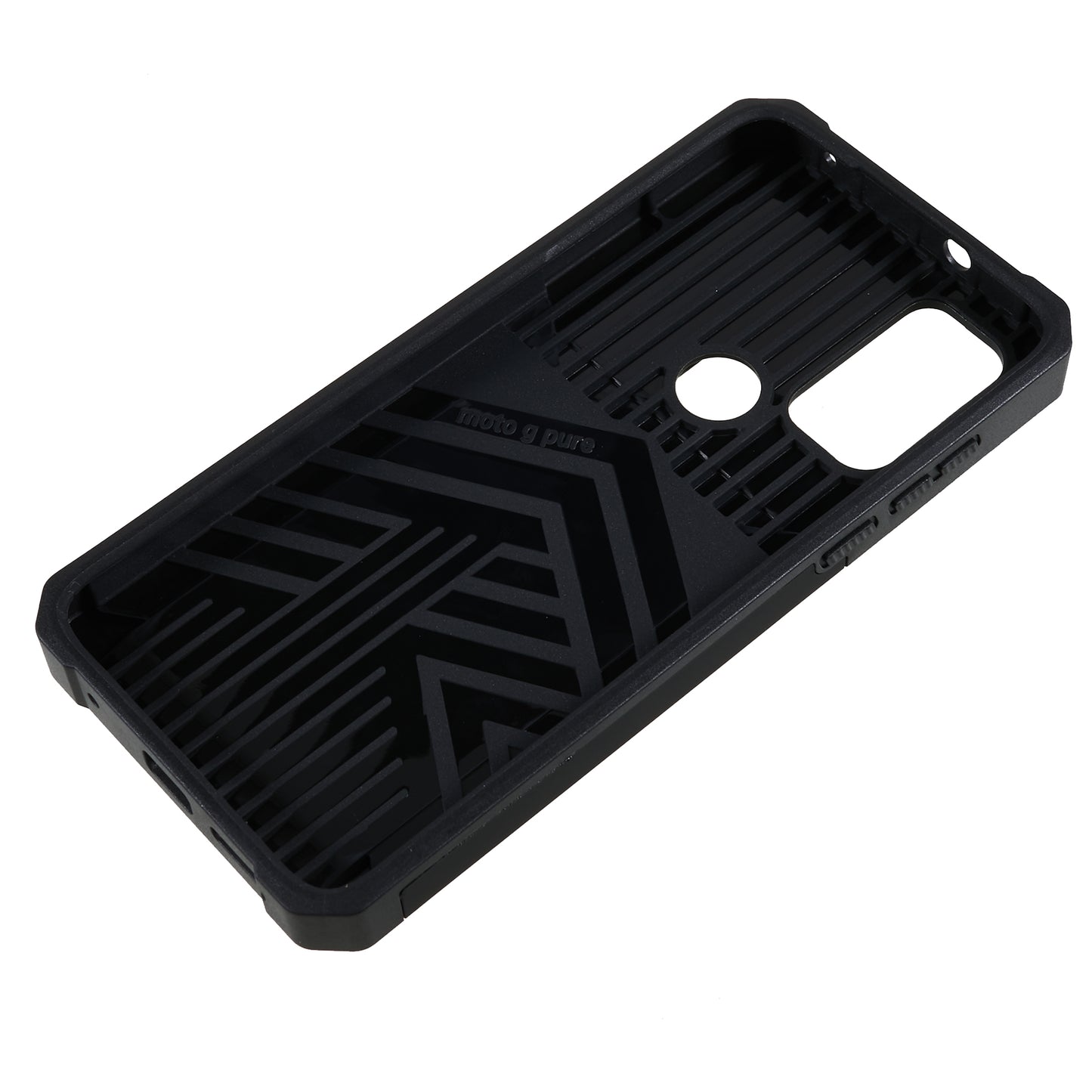 For Motorola Moto G Play (2023) 4G Kickstand Card Holder Phone Case Slide Lens Protection PC+TPU Phone Cover