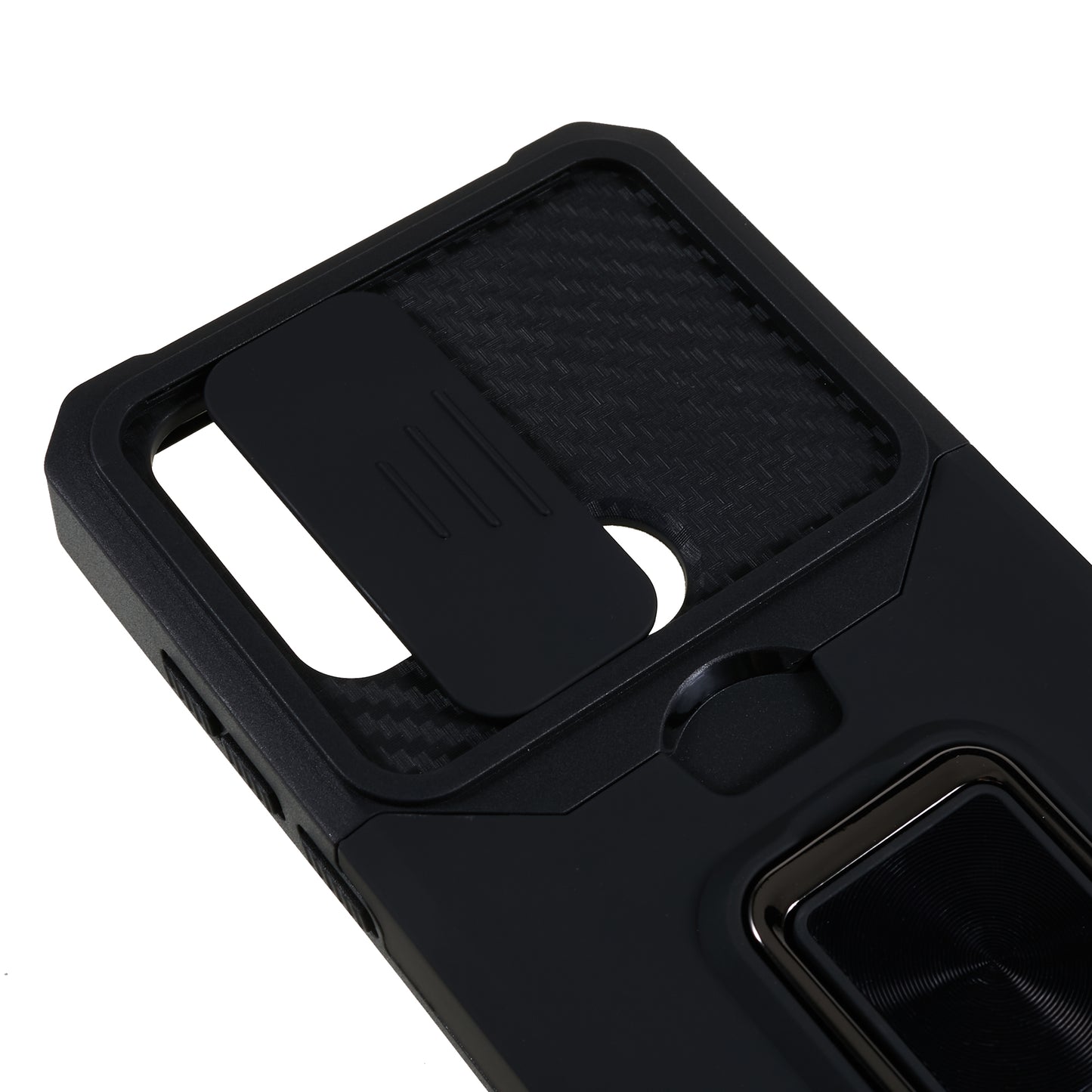 For Motorola Moto G Play (2023) 4G Kickstand Card Holder Phone Case Slide Lens Protection PC+TPU Phone Cover