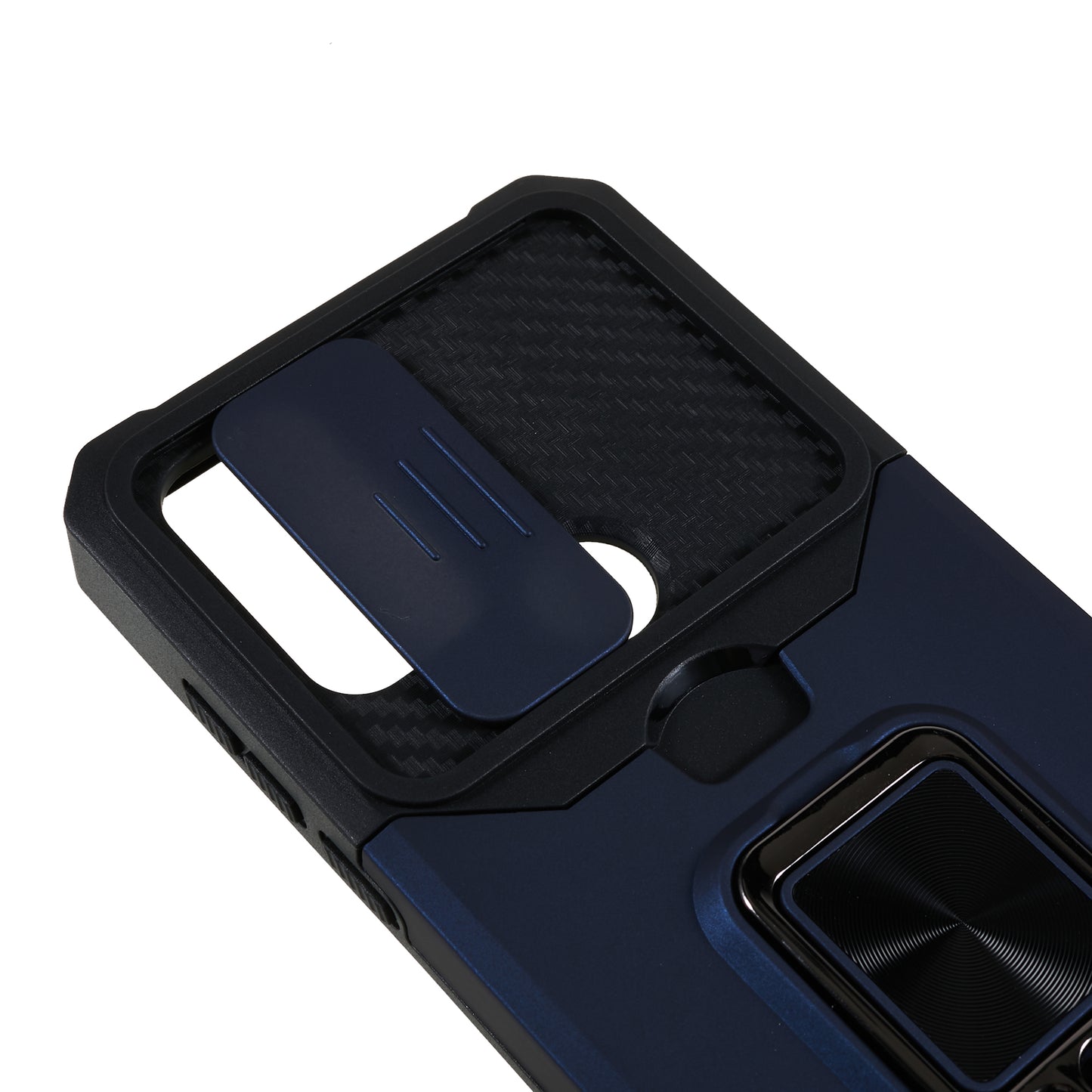 For Motorola Moto G Play (2023) 4G Kickstand Card Holder Phone Case Slide Lens Protection PC+TPU Phone Cover