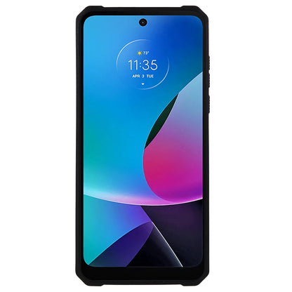 For Motorola Moto G Play (2023) 4G Kickstand Card Holder Phone Case Slide Lens Protection PC+TPU Phone Cover