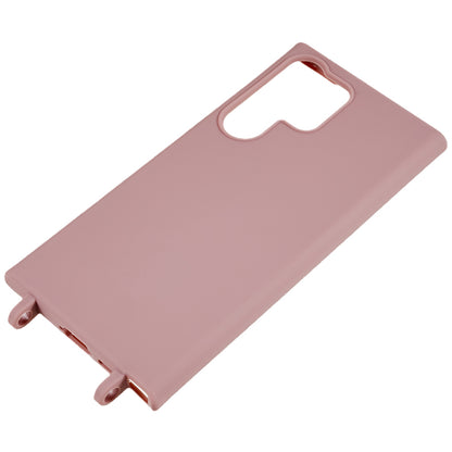 TPU Case for Samsung Galaxy S23 Ultra Matte Finish Phone Protector Cover with Wide Lanyard