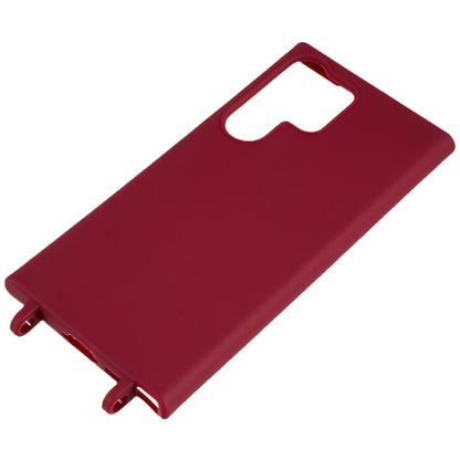 TPU Case for Samsung Galaxy S23 Ultra Matte Finish Phone Protector Cover with Wide Lanyard