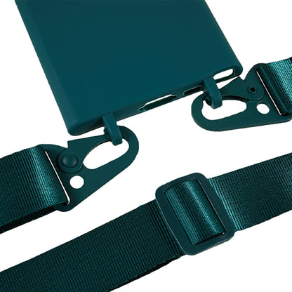 TPU Case for Samsung Galaxy S23 Ultra Matte Finish Phone Protector Cover with Wide Lanyard