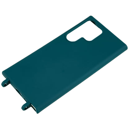 TPU Case for Samsung Galaxy S23 Ultra Matte Finish Phone Protector Cover with Wide Lanyard