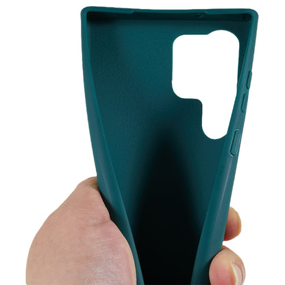TPU Case for Samsung Galaxy S23 Ultra Matte Finish Phone Protector Cover with Wide Lanyard