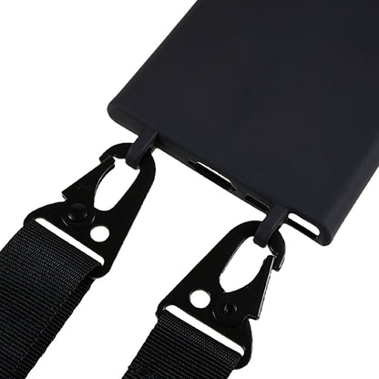 TPU Case for Samsung Galaxy S23 Ultra Matte Finish Phone Protector Cover with Wide Lanyard