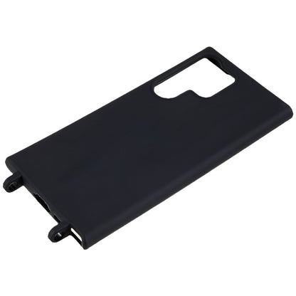 TPU Case for Samsung Galaxy S23 Ultra Matte Finish Phone Protector Cover with Wide Lanyard