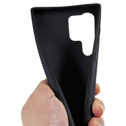 TPU Case for Samsung Galaxy S23 Ultra Matte Finish Phone Protector Cover with Wide Lanyard