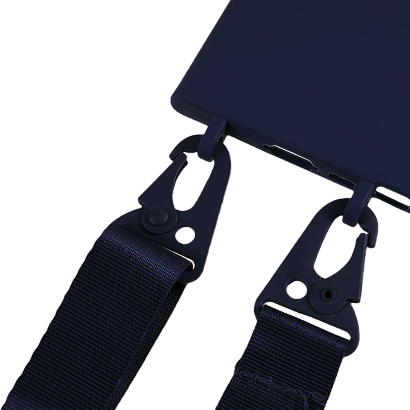 TPU Case for Samsung Galaxy S23 Ultra Matte Finish Phone Protector Cover with Wide Lanyard