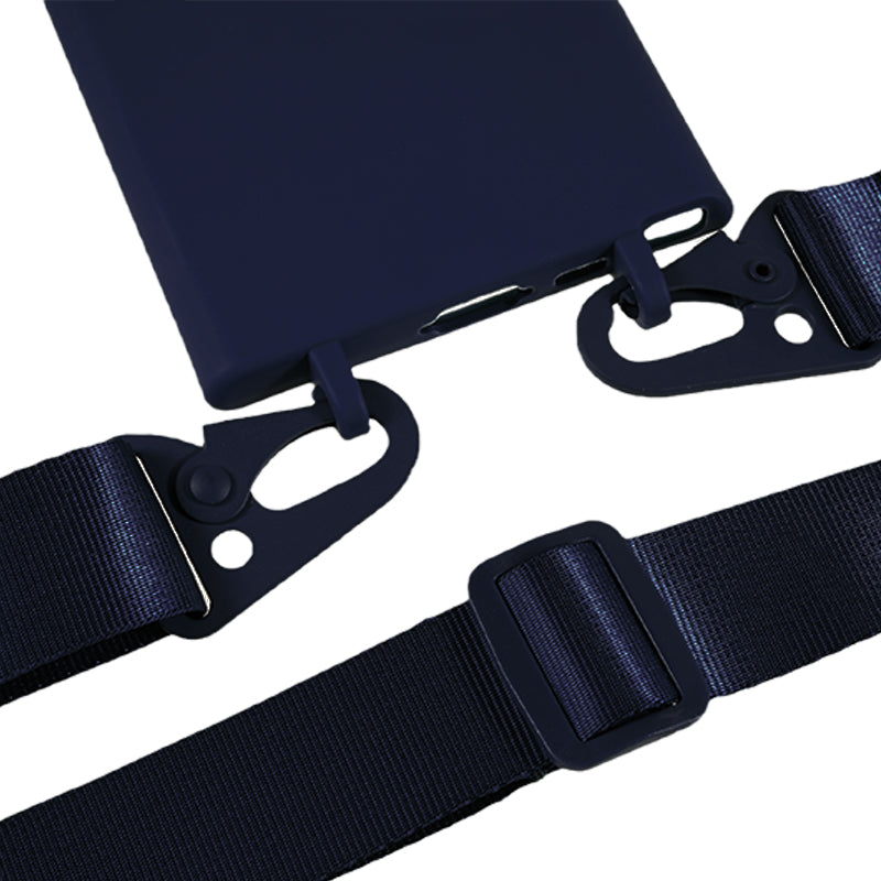 TPU Case for Samsung Galaxy S23 Ultra Matte Finish Phone Protector Cover with Wide Lanyard