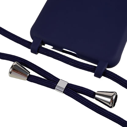 For Samsung Galaxy S21 FE 5G Shockproof Back Cover Flexible TPU Phone Case with Lanyard