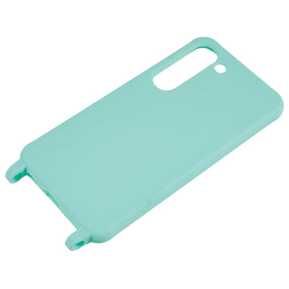 For Samsung Galaxy S23 Matte Soft TPU Case Anti-drop Phone Cover with Wide Lanyard