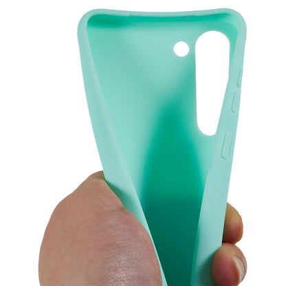 For Samsung Galaxy S23 Matte Soft TPU Case Anti-drop Phone Cover with Wide Lanyard