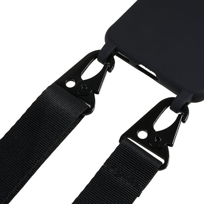 For Samsung Galaxy S23 Matte Soft TPU Case Anti-drop Phone Cover with Wide Lanyard