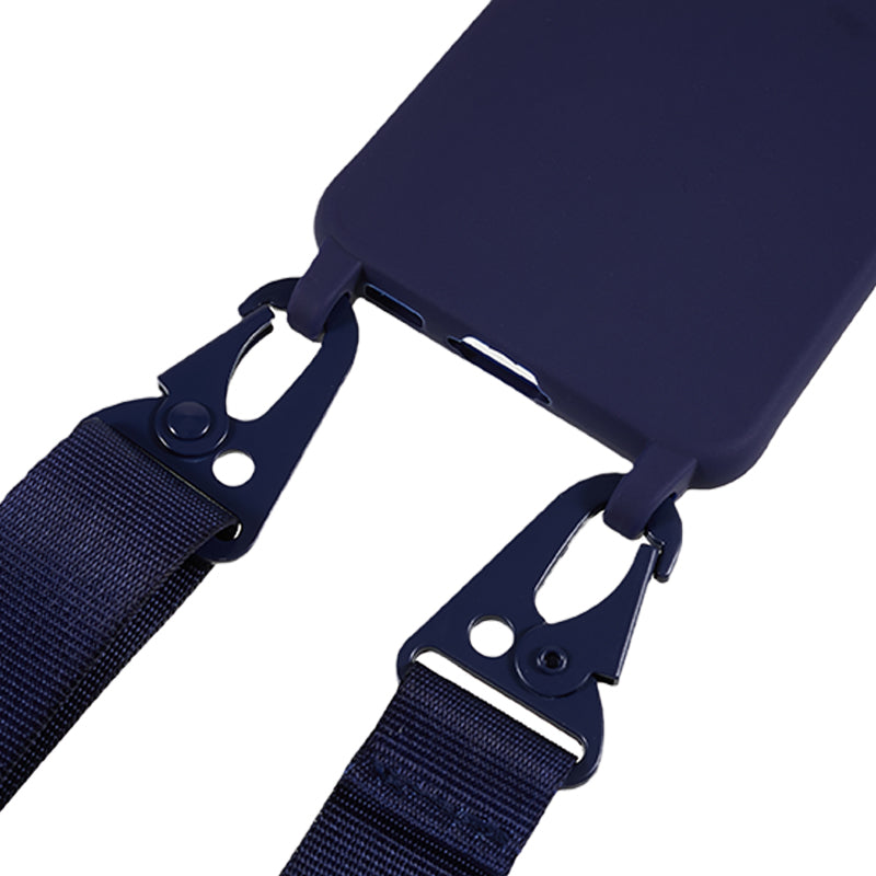 For Samsung Galaxy S23+ Soft TPU Phone Case Matte Finish Smartphone Cover with Wide Lanyard