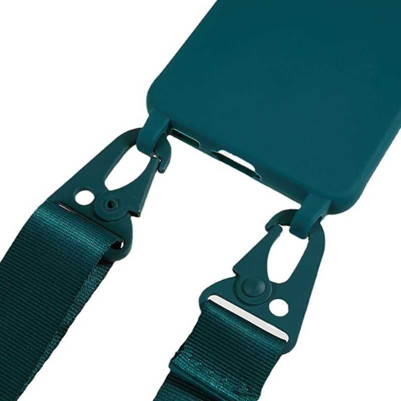 For Samsung Galaxy S23+ Soft TPU Phone Case Matte Finish Smartphone Cover with Wide Lanyard