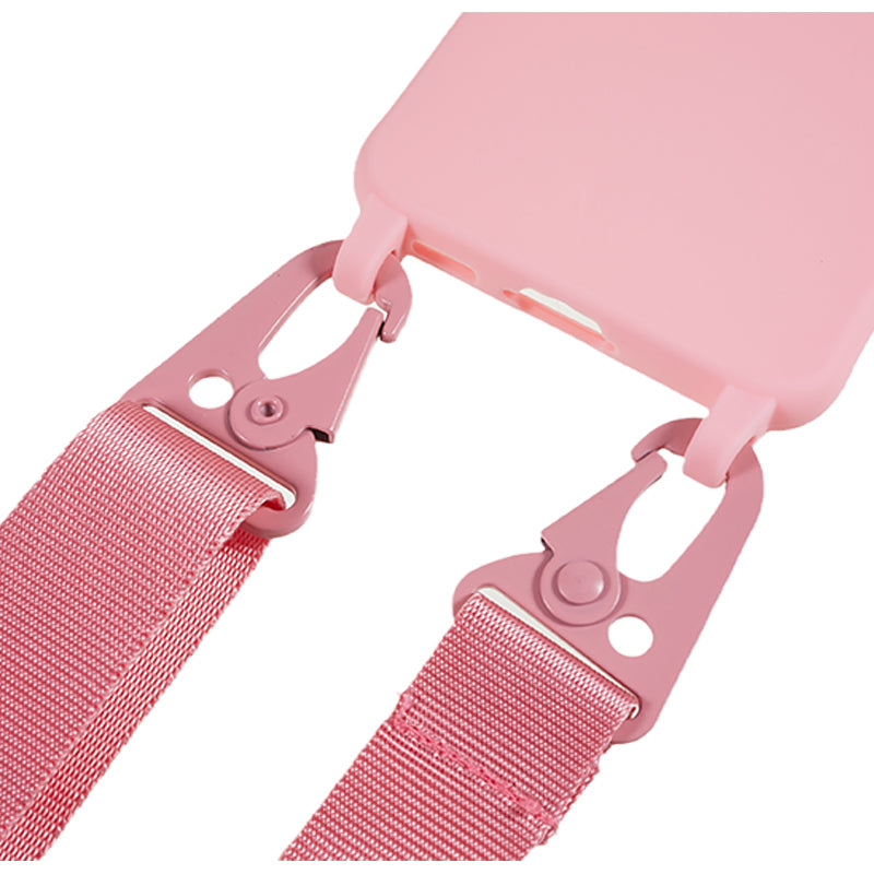 For Samsung Galaxy S23+ Soft TPU Phone Case Matte Finish Smartphone Cover with Wide Lanyard